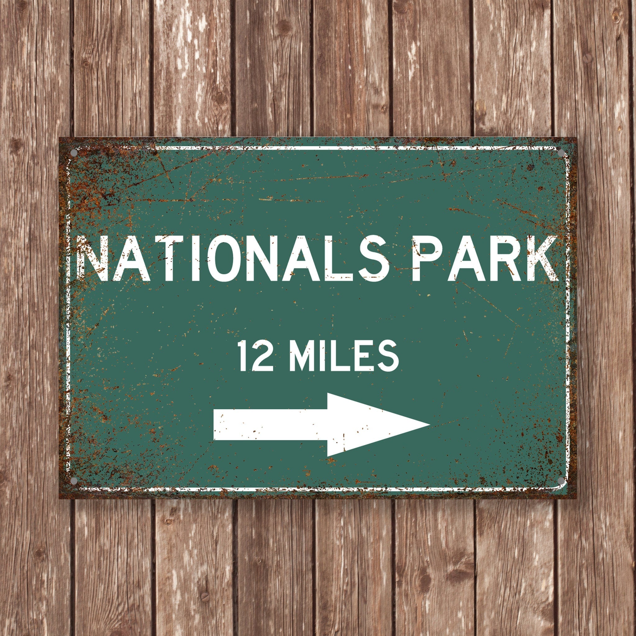 PERSONALIZED NATIONALS PARK Distance Sign, Nationals Park, Nationals Park Miles, Washington Sign, Washington gift, Washington Souvenir