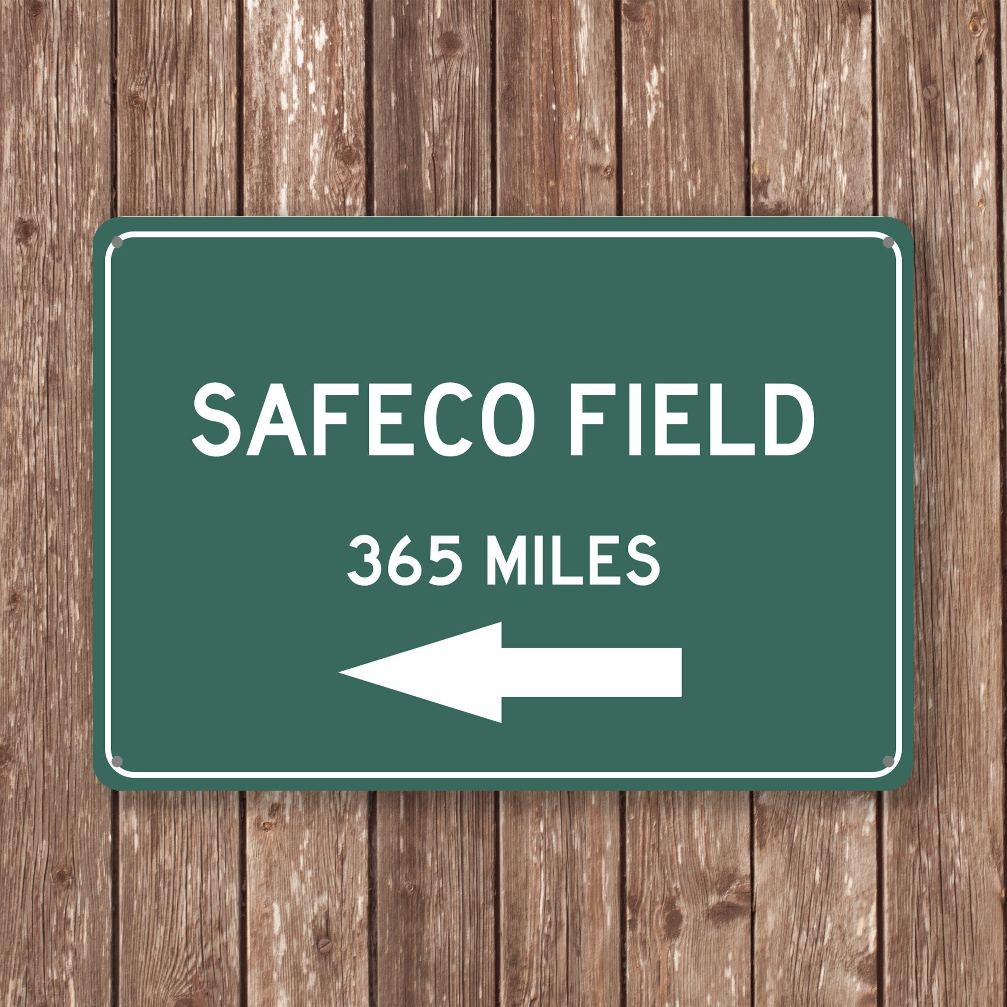 PERSONALIZED SAFECO FIELD Distance Sign, Safeco Field Sign, Safeco Field Miles, Seattle Sign, Seattle gift, Seattle Souvenir