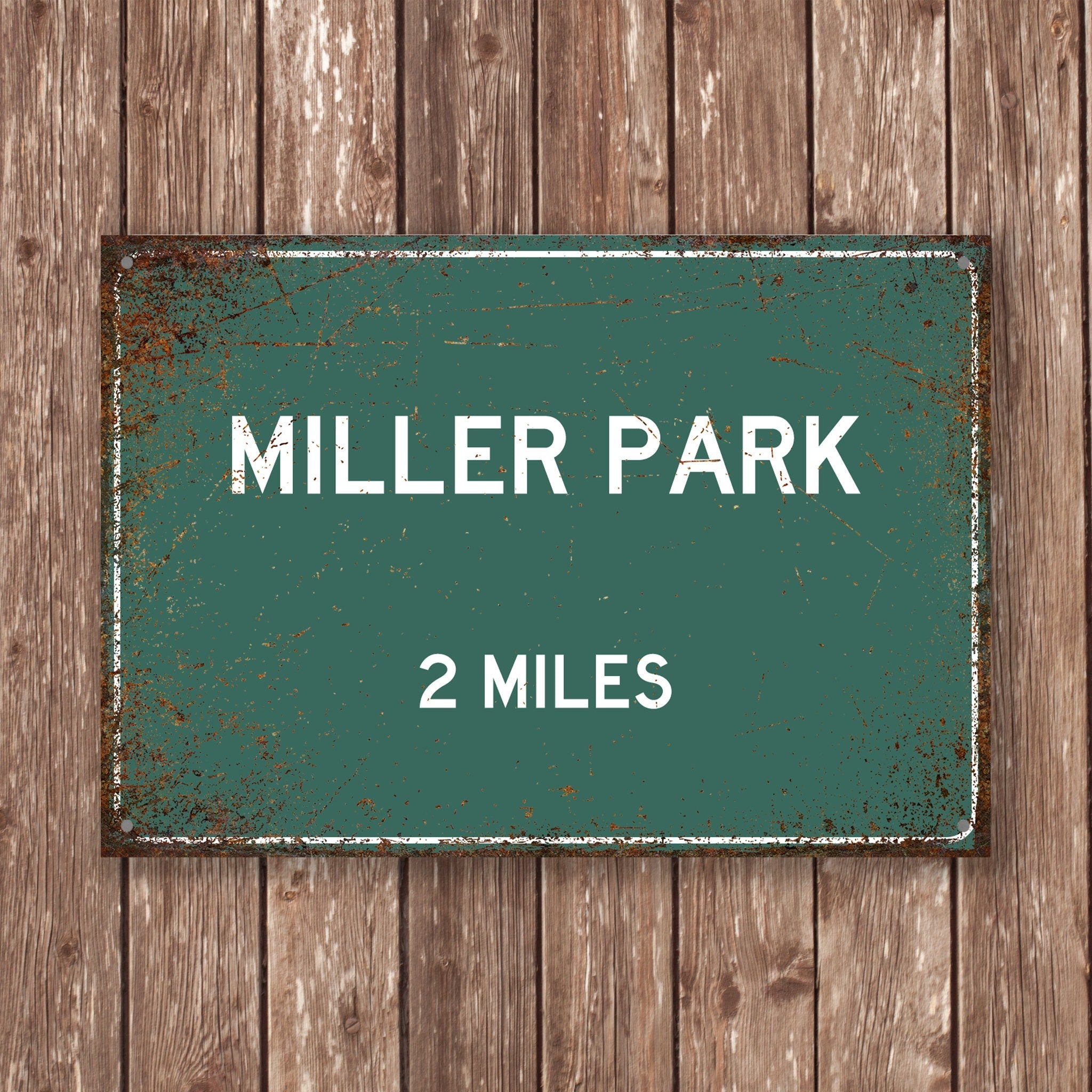 PERSONALIZED MILLER PARK Distance Sign, Miller Park Sign, Miller Park Miles, Milwaukee Sign, Milwaukee gift, Milwaukee Souvenir