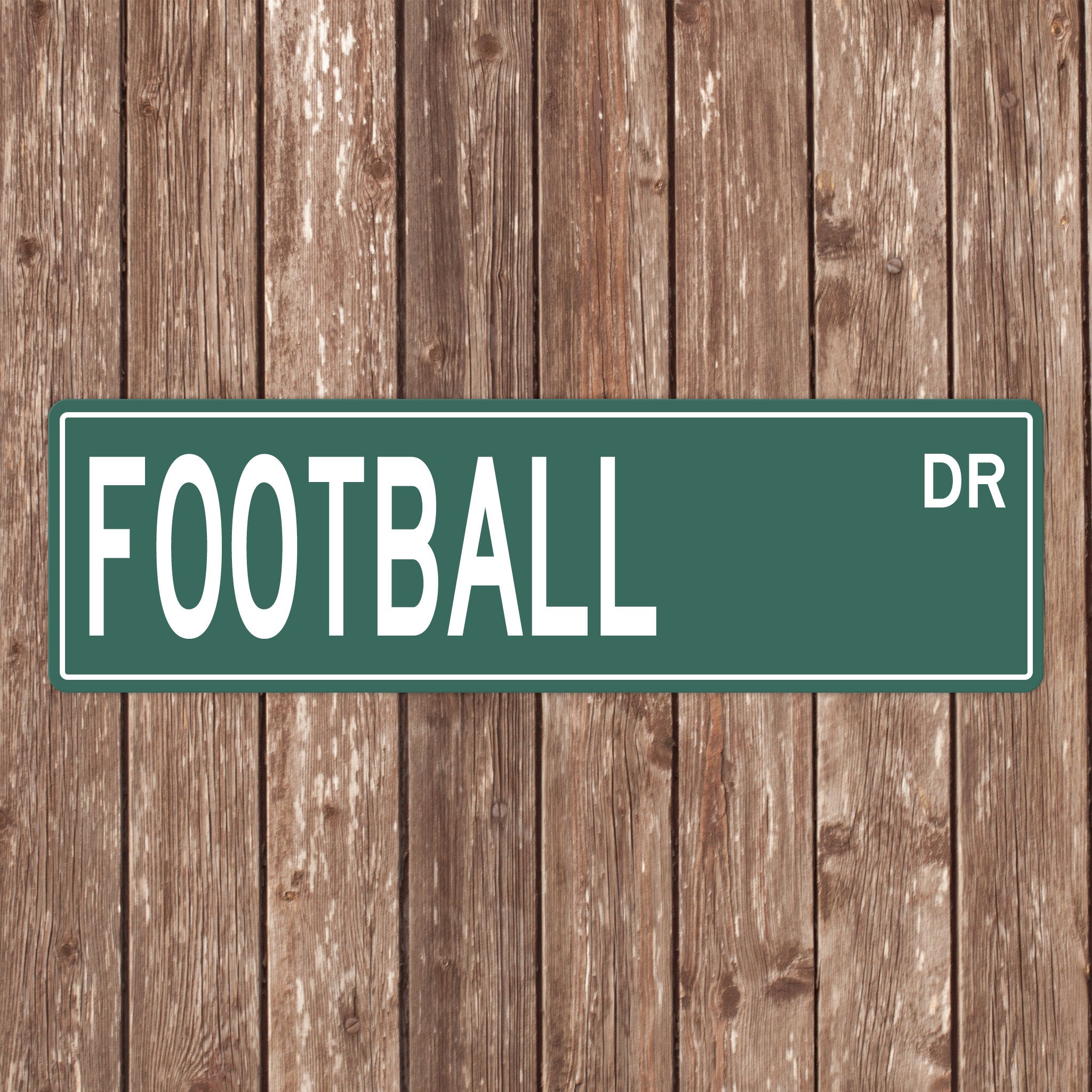 Custom Football Street Sign - Perfect Gift for Football Fans & Players - Football Signs, Football Gifts