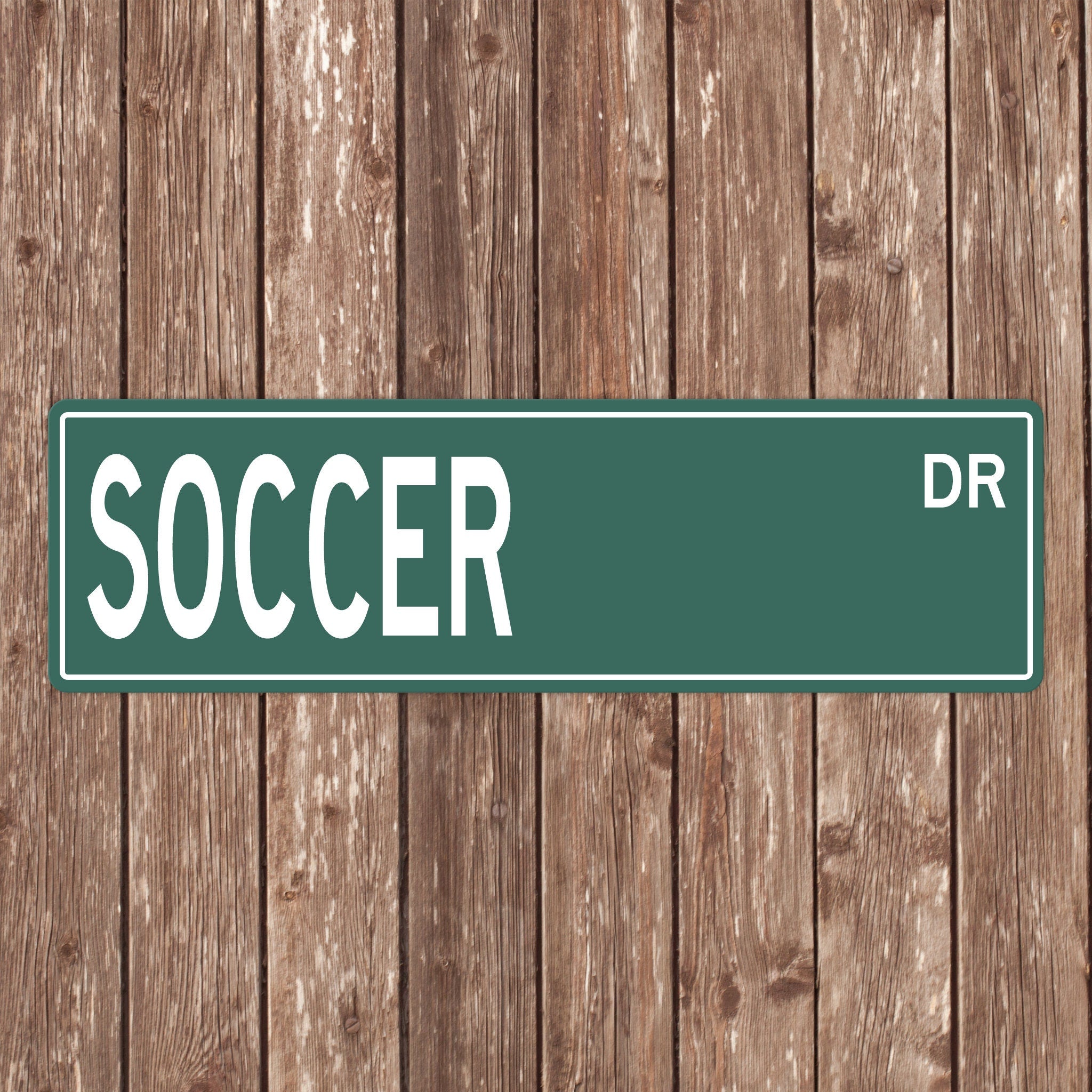 Custom Soccer Street Sign - Perfect Gift for Soccer Fans & Players - Soccer Signs, Soccer Gifts