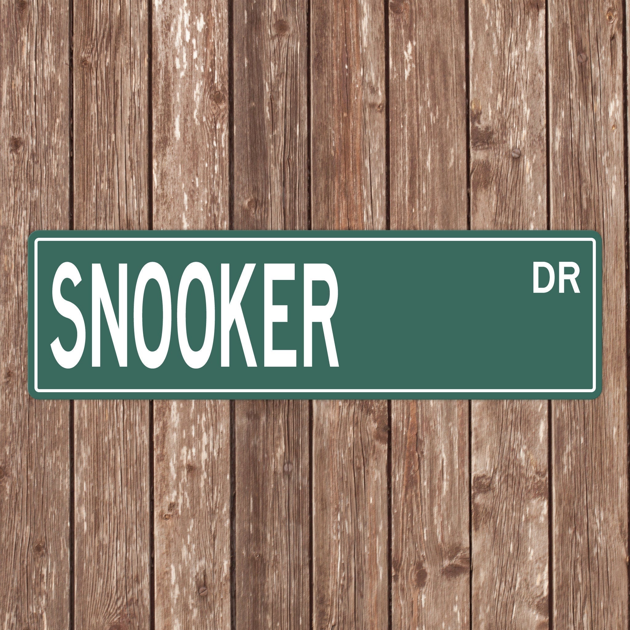 Custom Snooker Street Sign - Perfect Gift for Snooker Fans & Players - Snooker Signs, Snooker Gifts