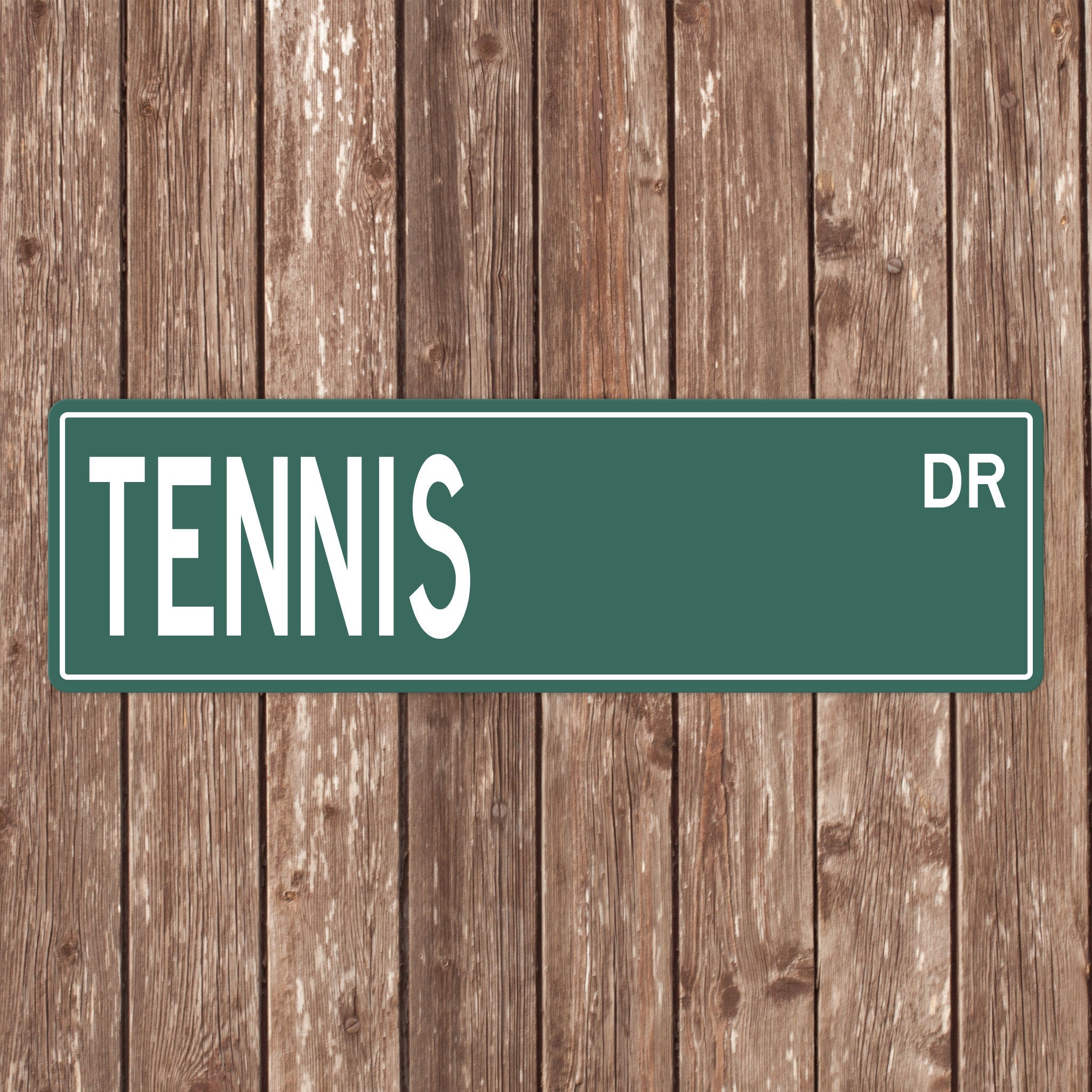 Custom Tennis Street Sign - Perfect Gift for Tennis Fans & Players - Tennis Signs, Tennis Gifts