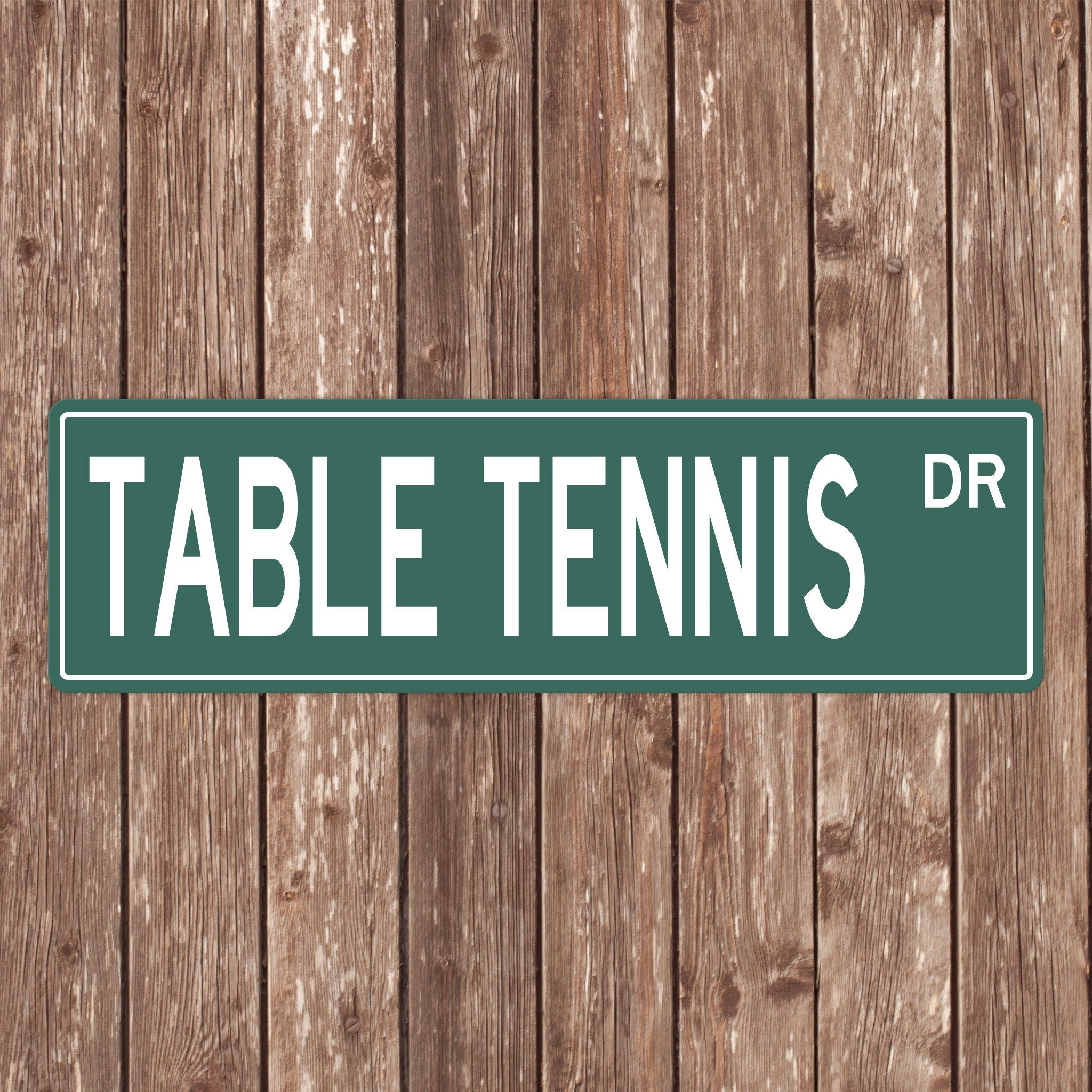 Custom Table Tennis Street Sign - Perfect Gift for Table Tennis Fans & Players - Table Tennis Signs, Table Tennis Gifts