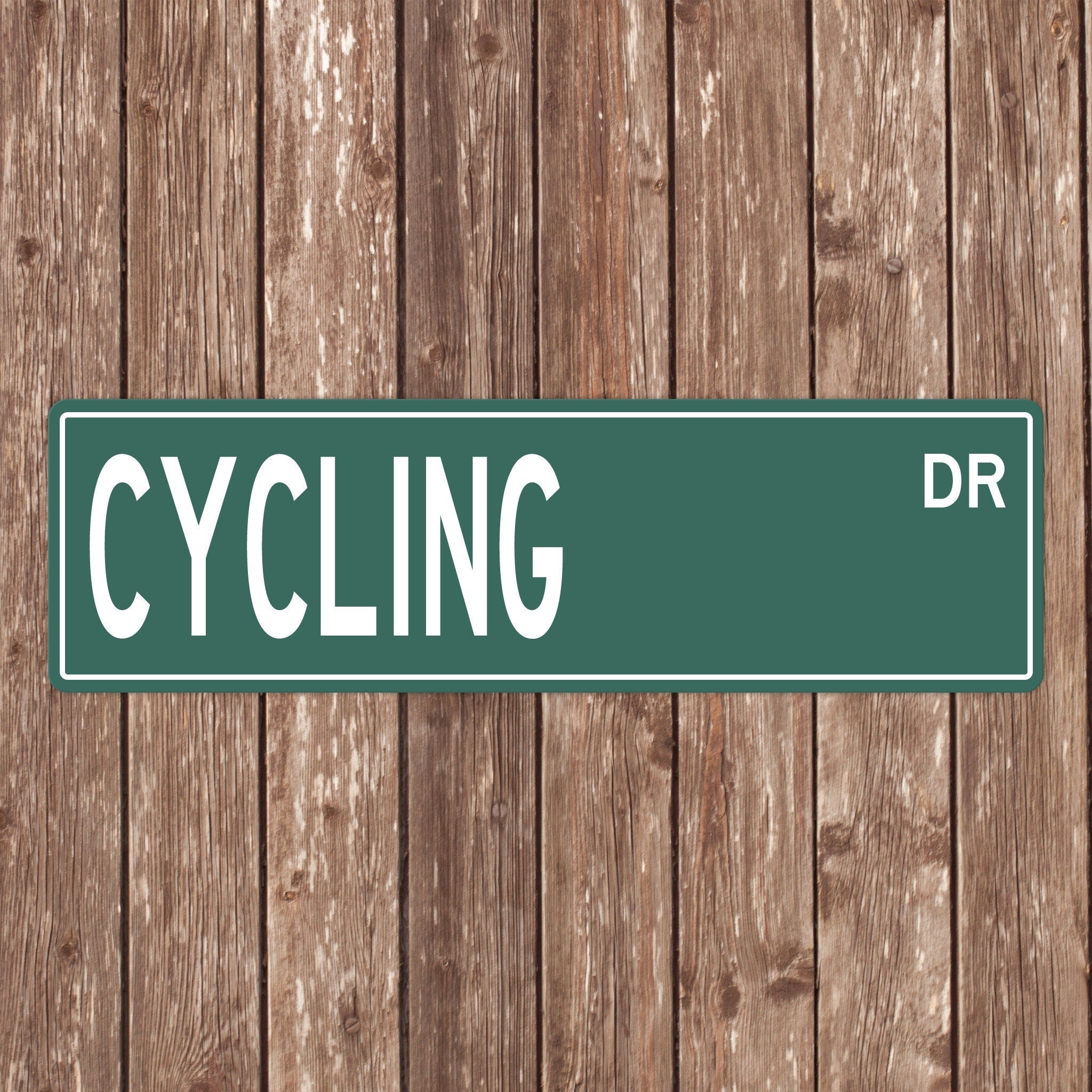 Custom Cycling Street Sign - Perfect Gift for Cycling Fans & Players - Cycling Signs, Cycling Gifts