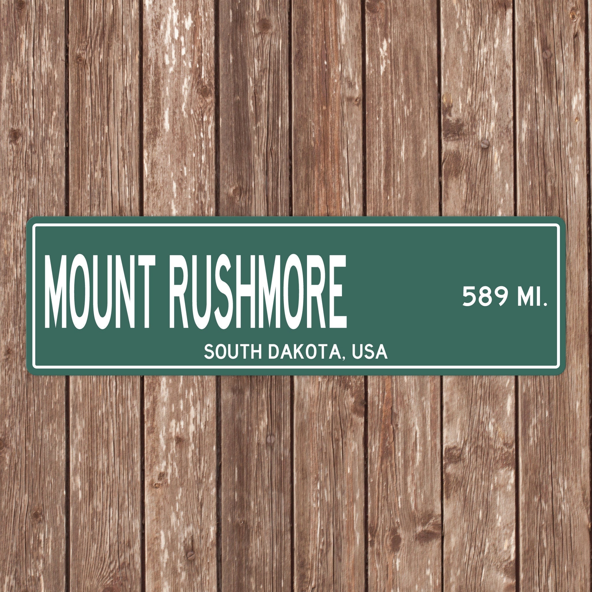 PERSONALIZED MOUNT RUSHMORE Sign, Mount Rushmore Distance Sign, America Gift, South Dakota Gifts, Mount Rushmore Souvenir