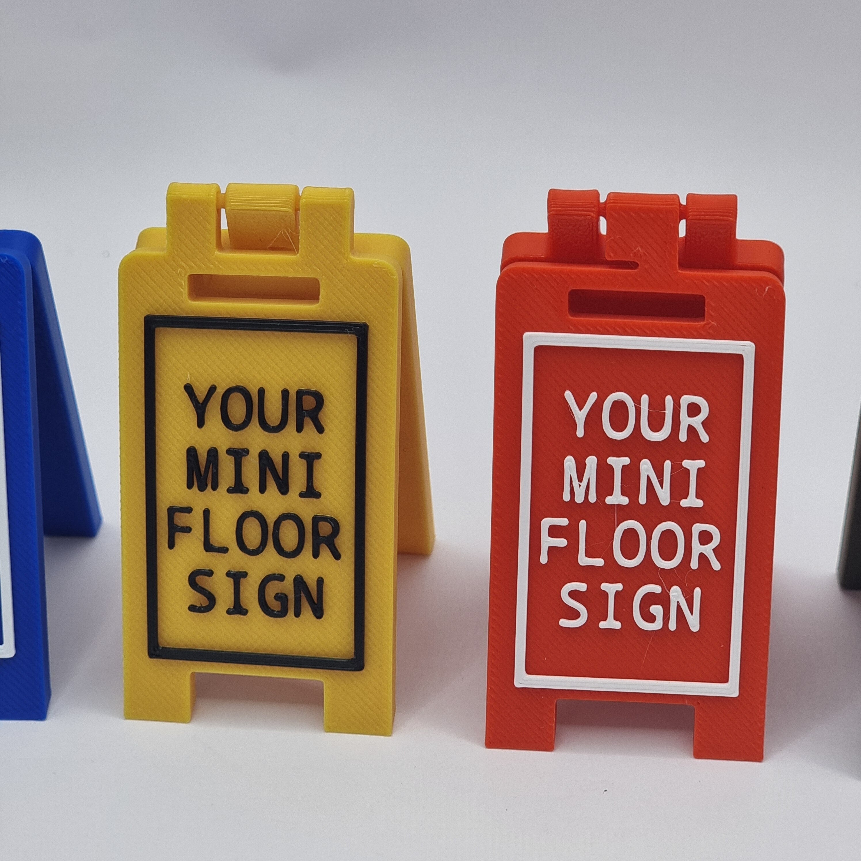 Do Not Touch Mini Floor Sign - Customizable Colors & Text - 3 Different Sizes Available