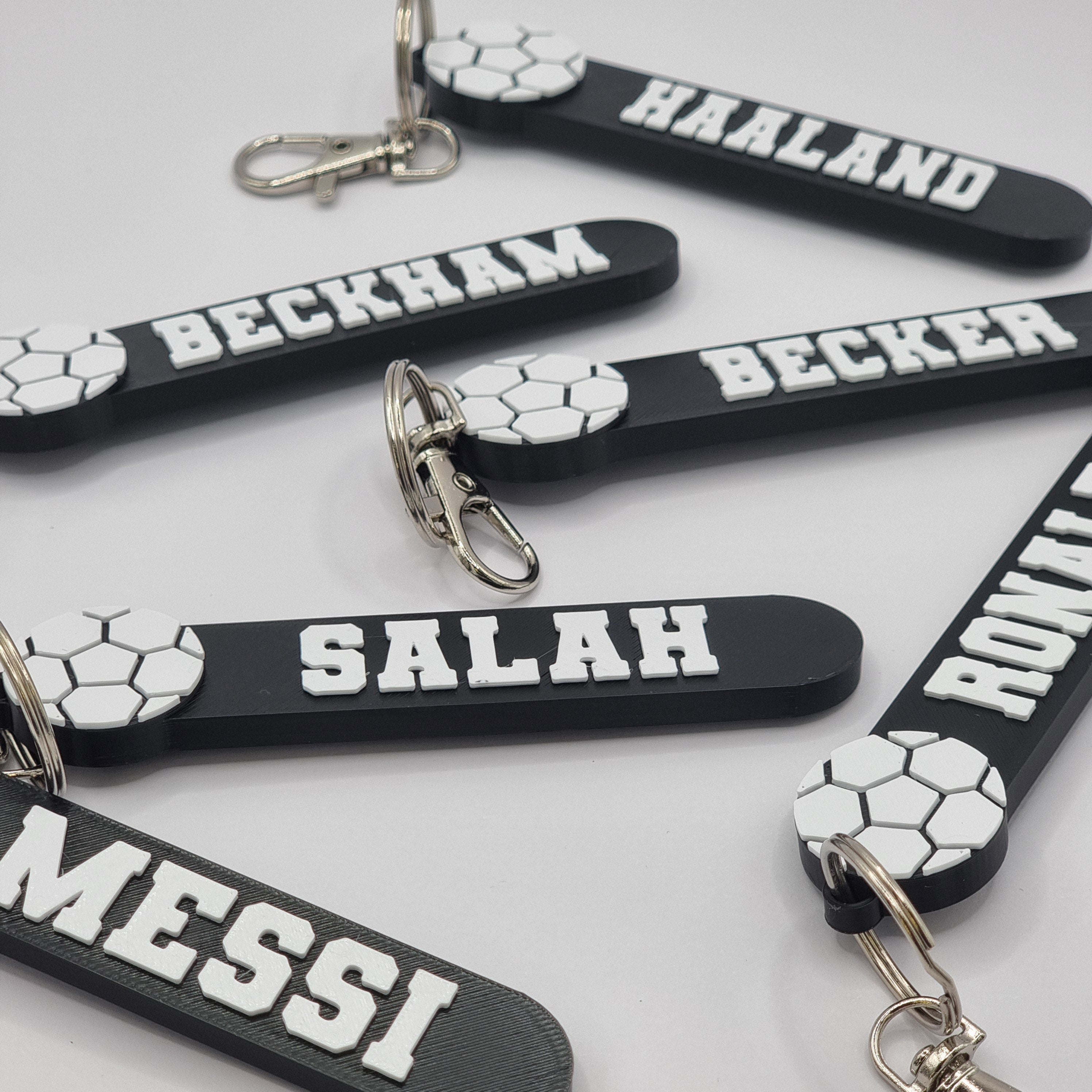 Personalized Football Keychain - Keyring - Bag Tag - Name Tag - Backpack Tags, Kid's Name Tags, Sport Keyrings, Charms