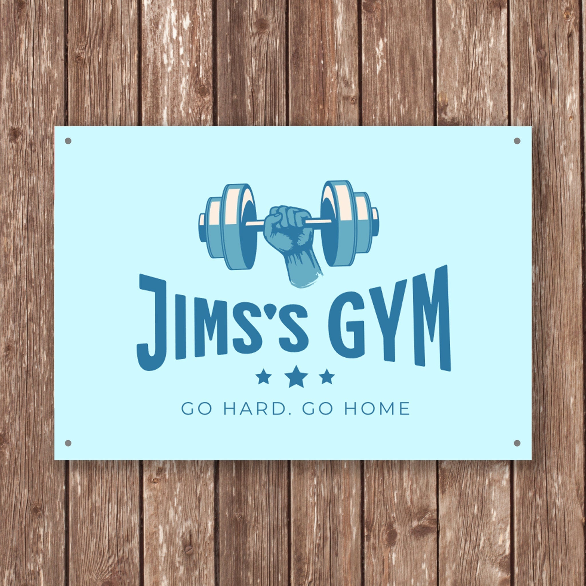 Custom Gym Sign, Gym Room Sign, Husbands Gym, Groom Gift, Personal Trainer, Personalized Gym Gift, Gym Decor, Weight Room Gift, Weight Lift