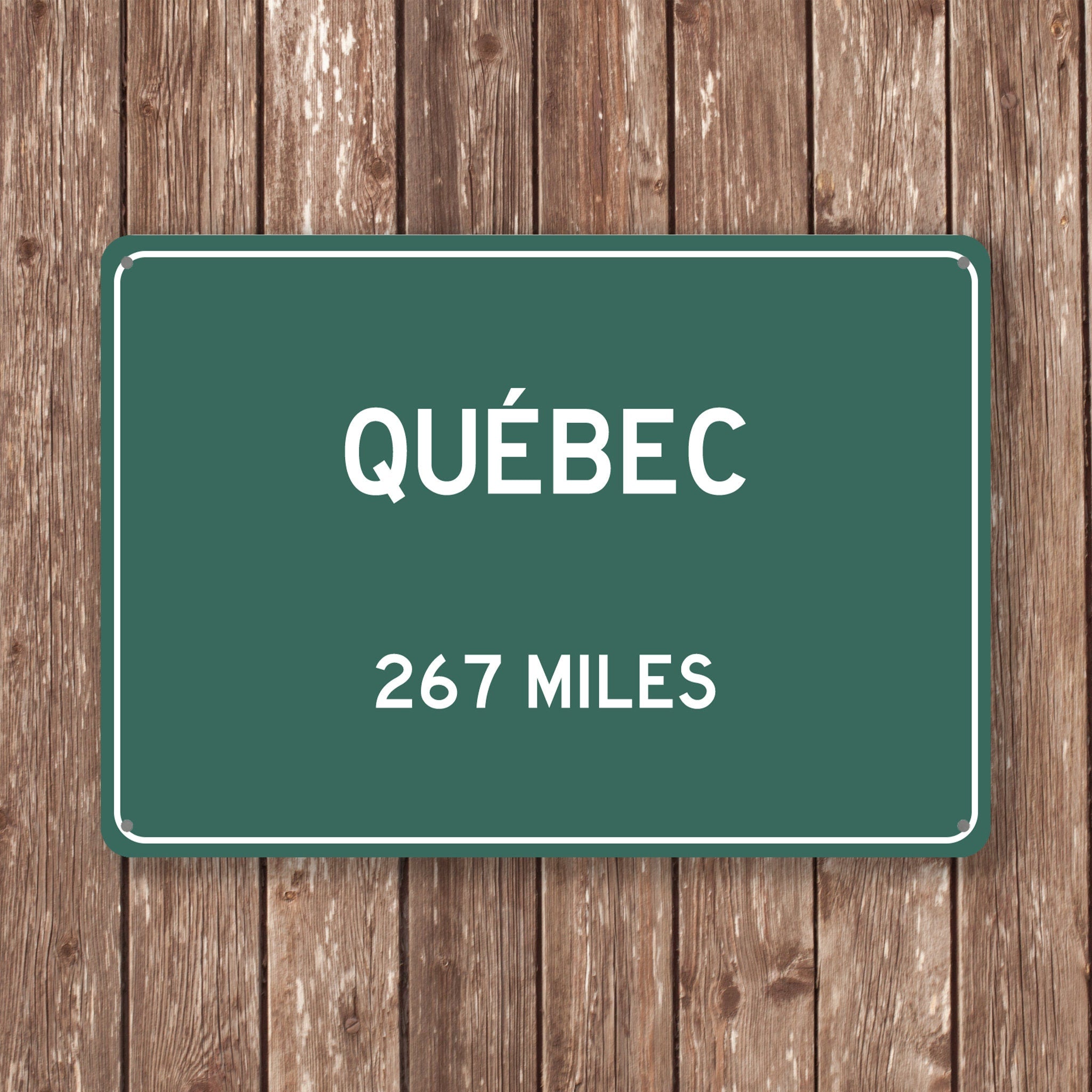 PERSONALIZED QUEBEC Sign, Quebec City Distance Sign, City of Quebec Gift, Quebec Gifts, Quebec Souvenir, Quebec Signs