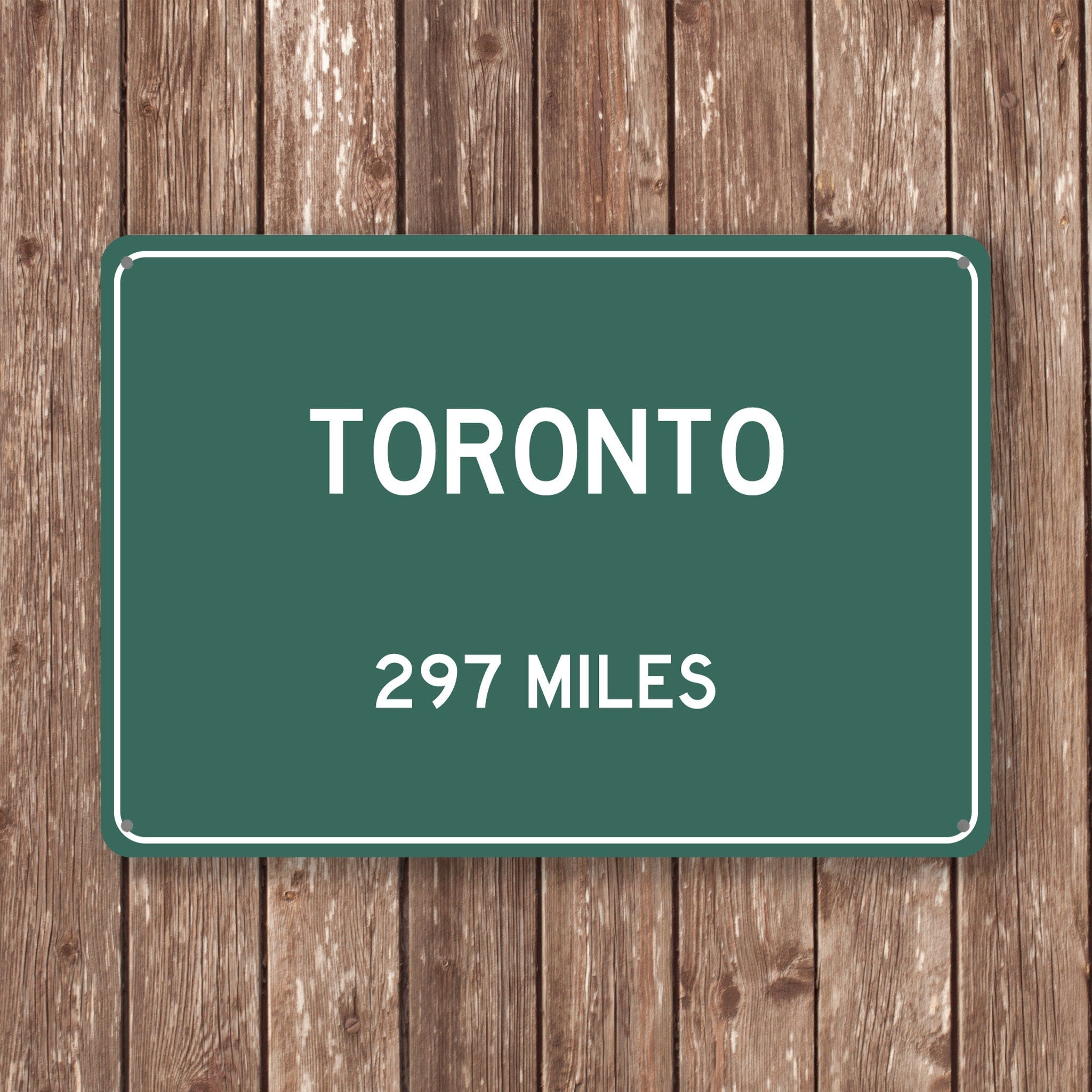 PERSONALIZED TORONTO Sign, Toronto City Distance Sign, City of Toronto Gift, Toronto Gifts, Toronto Souvenir, Toronto Signs