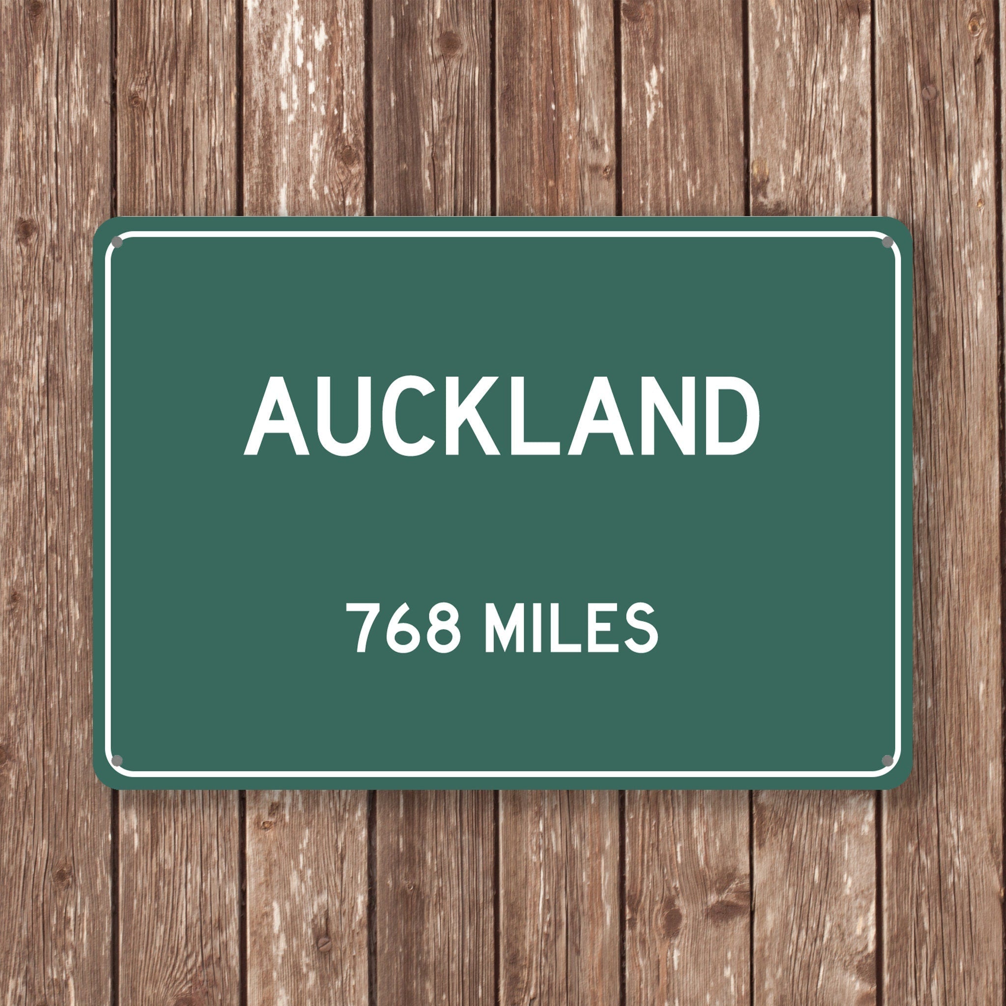 PERSONALIZED AUCKLAND Sign, Auckland City Distance Sign, City of Auckland Gift, Auckland Gifts, Auckland Souvenir, Auckland Signs