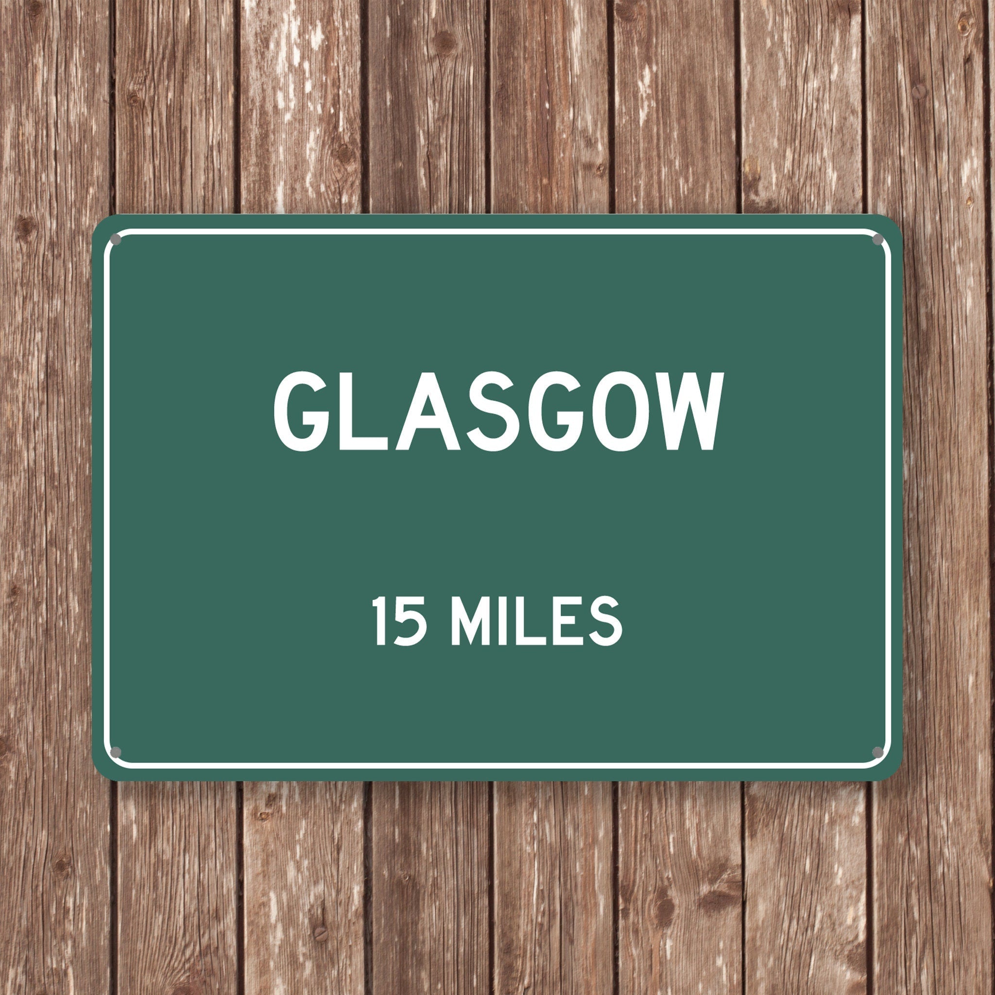 PERSONALIZED GLASGOW Sign, Glasgow City Distance Sign, City of Glasgow Gift, Glasgow Gifts, Glasgow Souvenir, Glasgow Sign