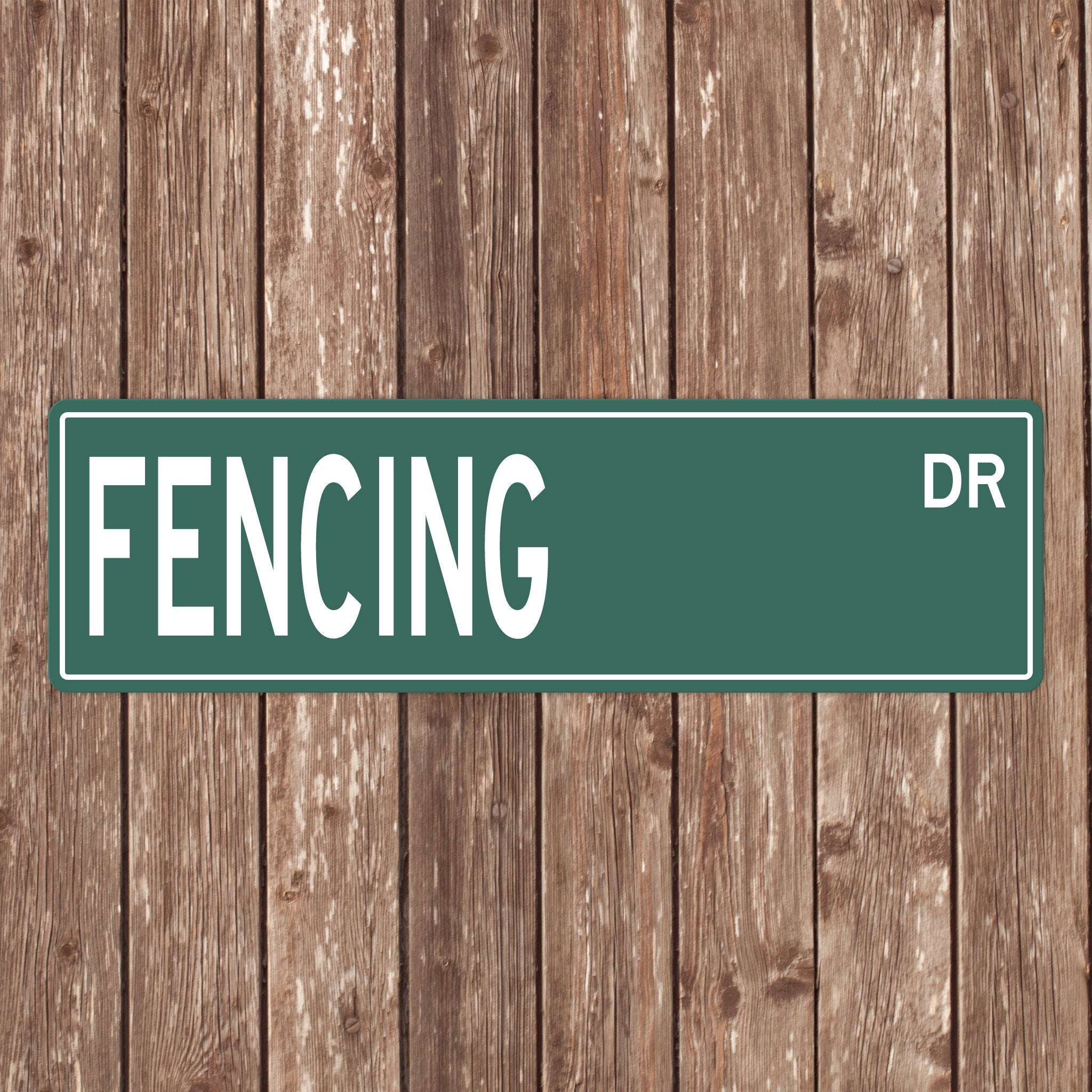 Custom Fencing Street Sign - Perfect Gift for Fencing Fans & Players - Fencing Signs, Fencing Gifts