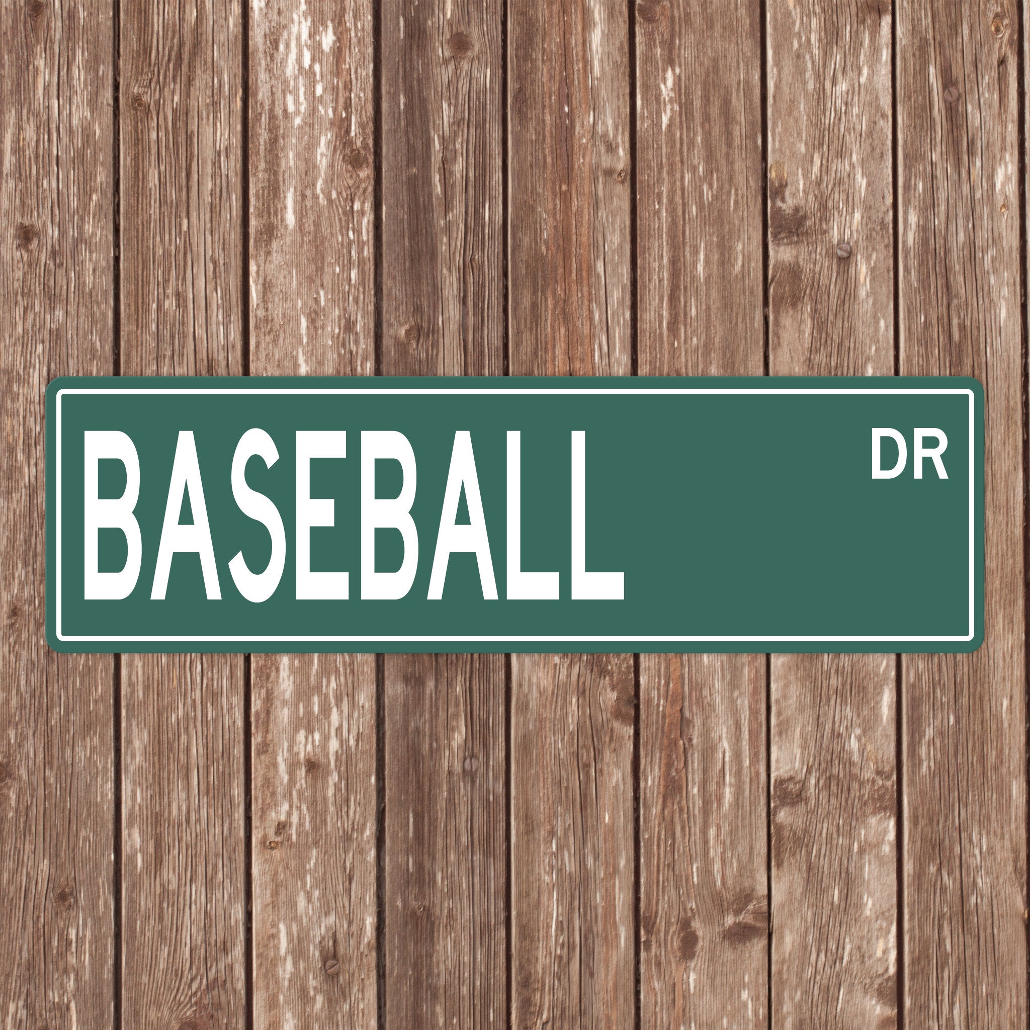 Custom Baseball Street Sign - Perfect Gift for Baseball Fans & Players - Baseball Signs, Baseball Gifts