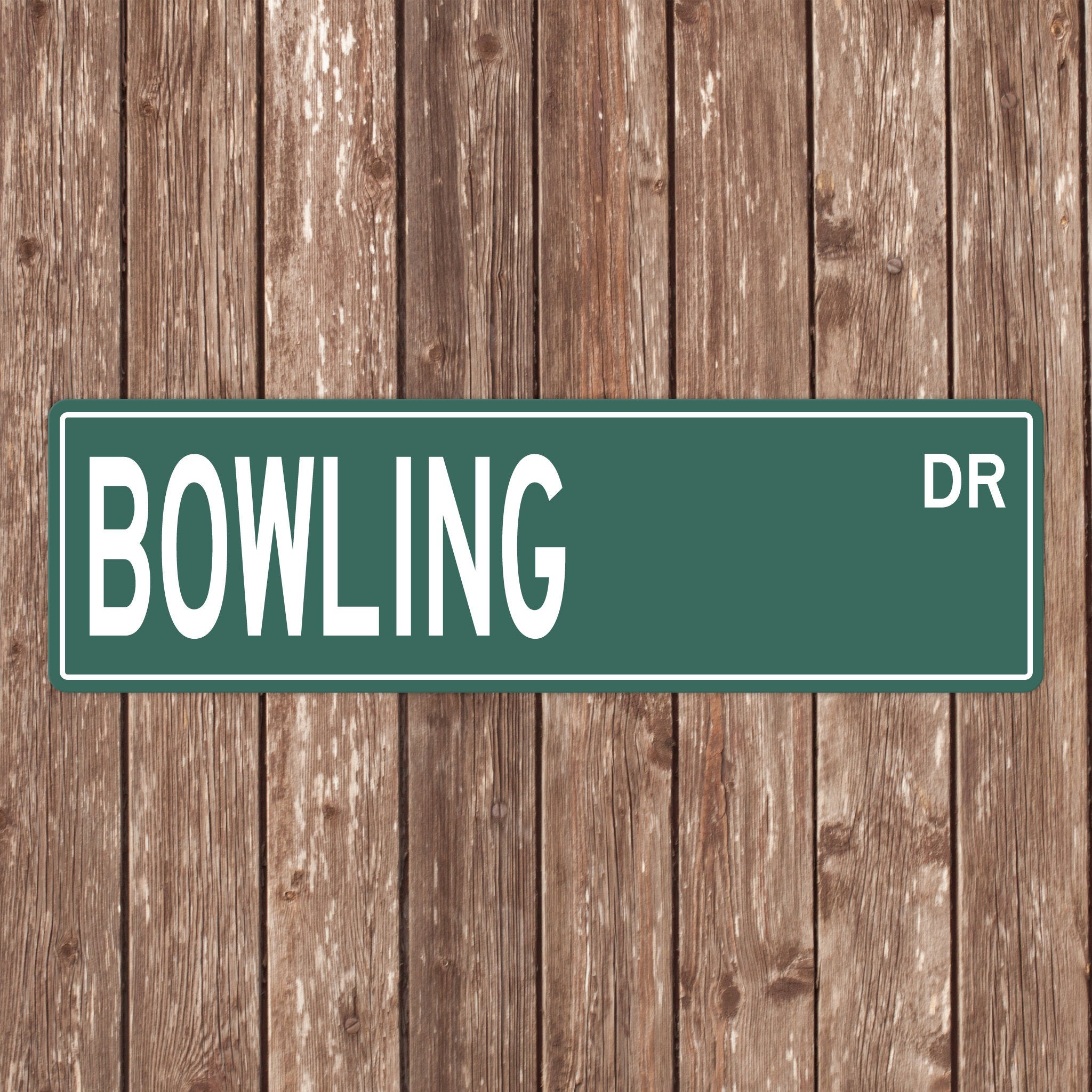 Custom Bowling Street Sign - Perfect Gift for Bowling Fans & Players - Bowling Signs, Bowling Gifts