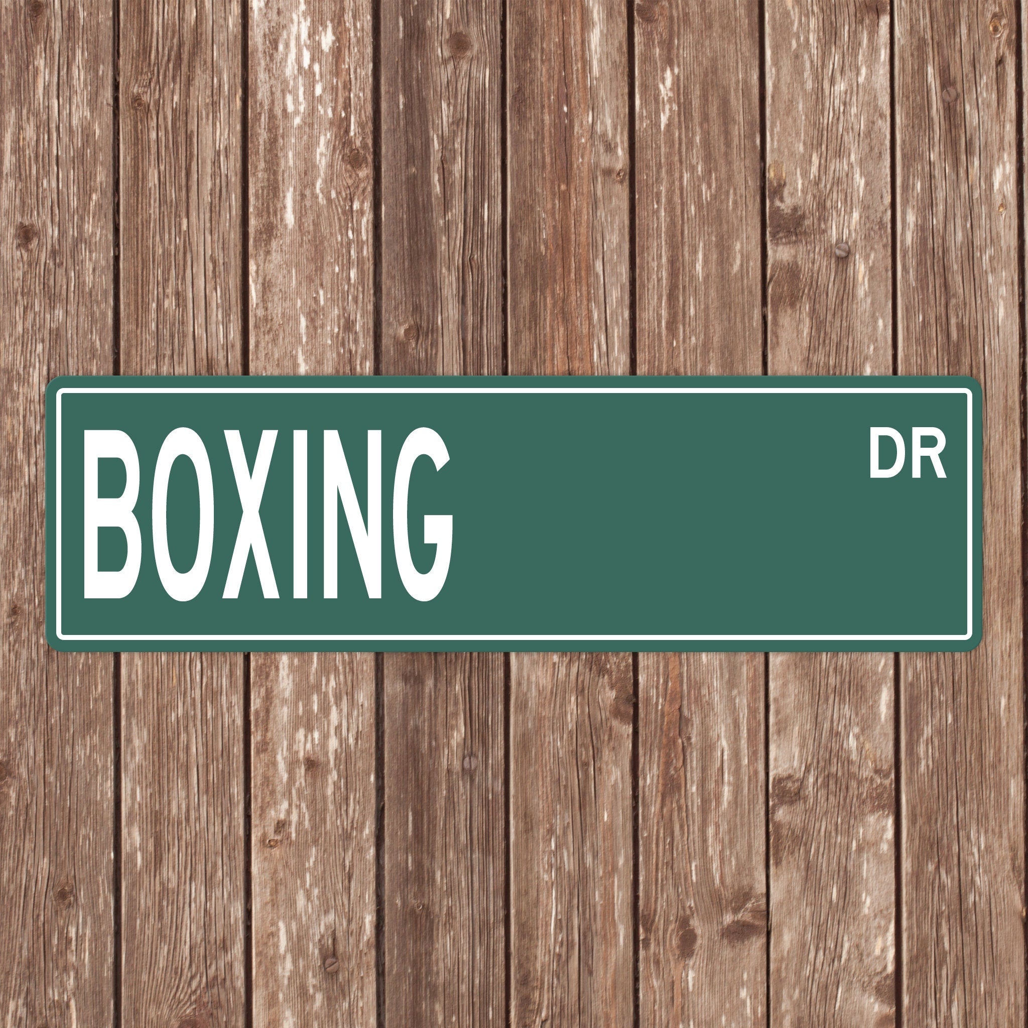 Custom Boxing Street Sign - Perfect Gift for Boxing Fans & Boxers - Boxing Signs, Boxing Gifts