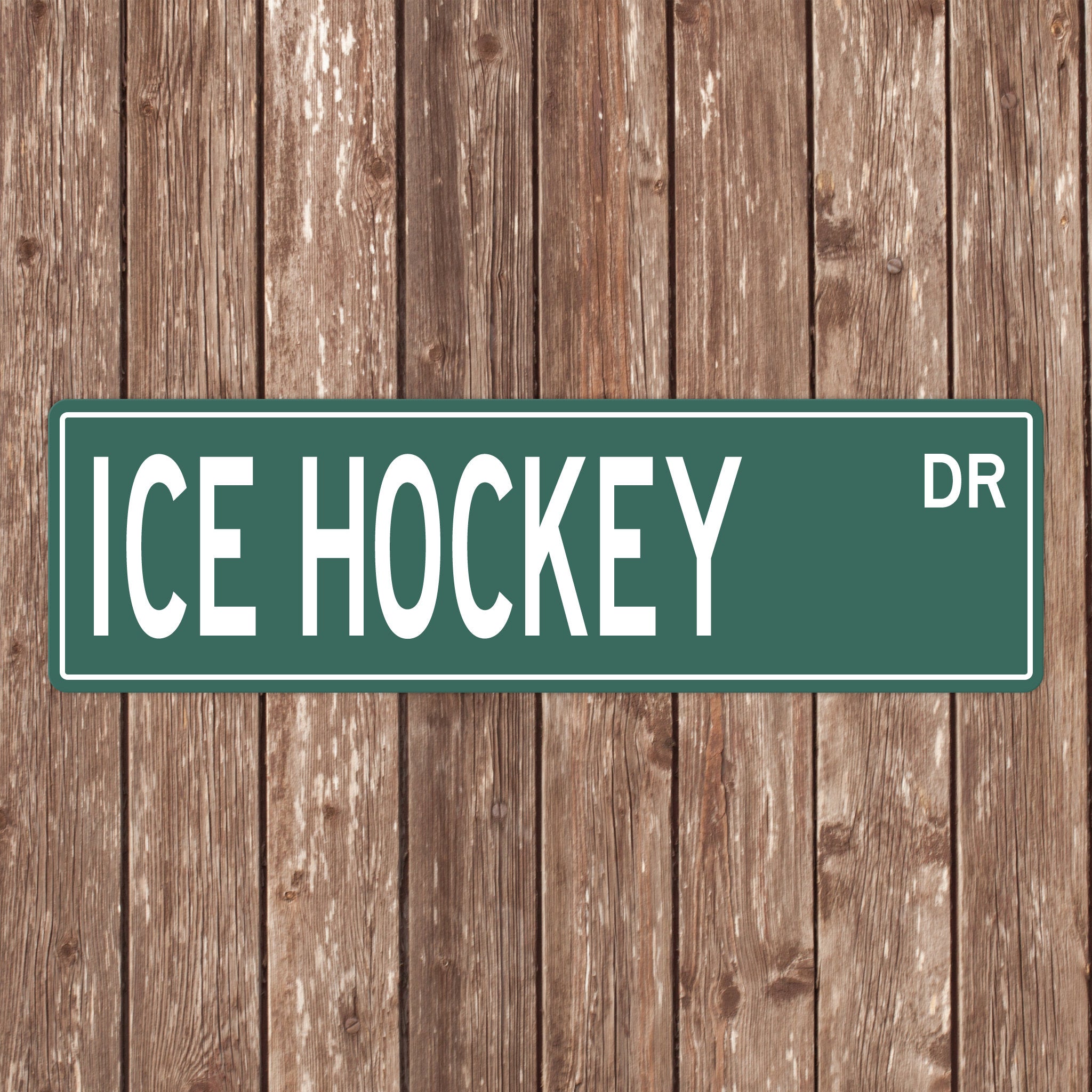 Custom Ice Hockey Street Sign - Perfect Gift for Ice Hockey Fans & Players - Ice Hockey Signs, Ice Hockey Gifts