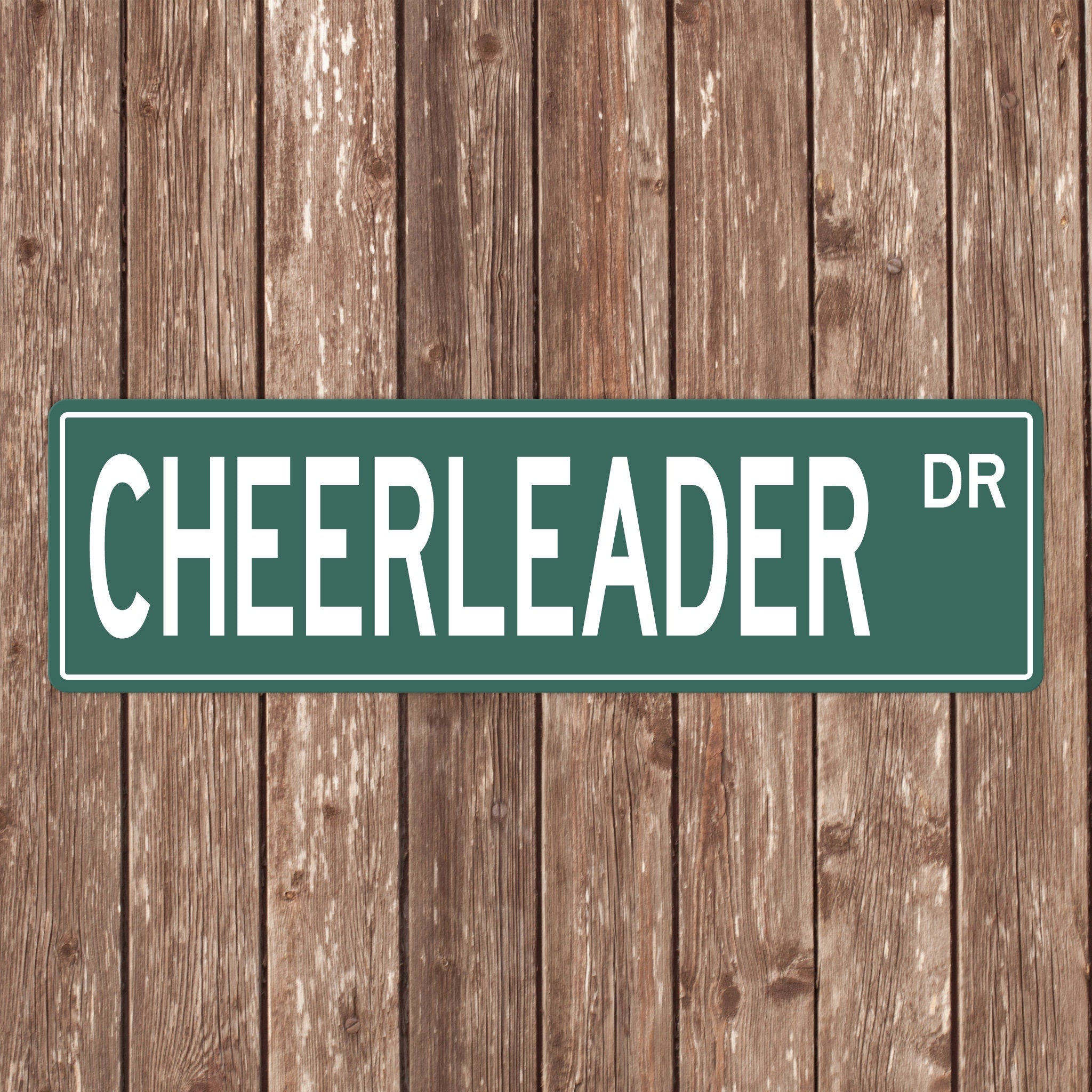 Custom Cheerleader Street Sign - Perfect Gift for Cheerleading Fans & Cheerleaders - Cheerleader Signs, Cheerleading Gifts